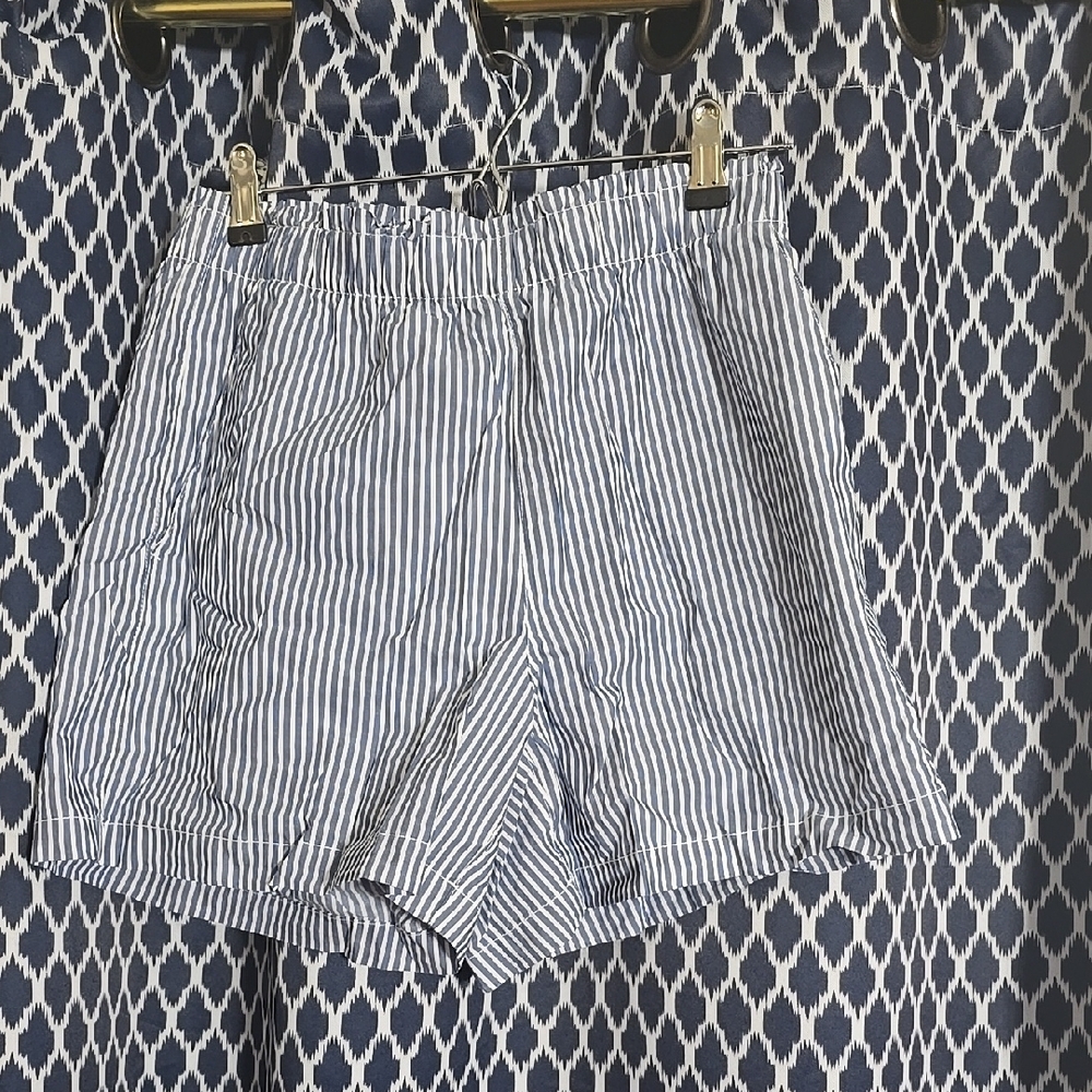 Striped Blue Women's Shorts